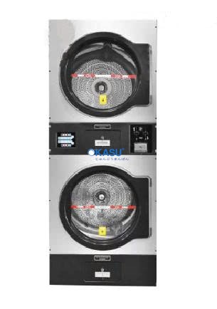 Máy sấy xếp chồng bỏ xu 15kg dùng điện Cleantech HG-300Rx2T