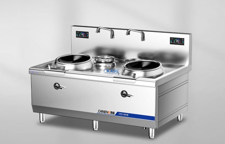 Bếp điện từ chảo xào đôi CHINENG CN-XCL-8001-ZZ-400-15×2-SW