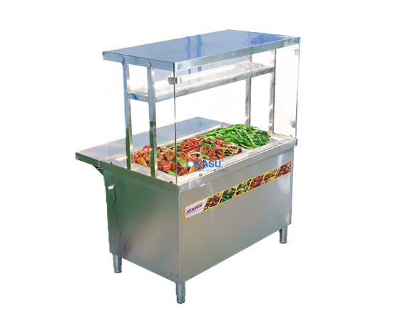Tủ hâm nóng thức ăn kính vuông OKASU KV-2100