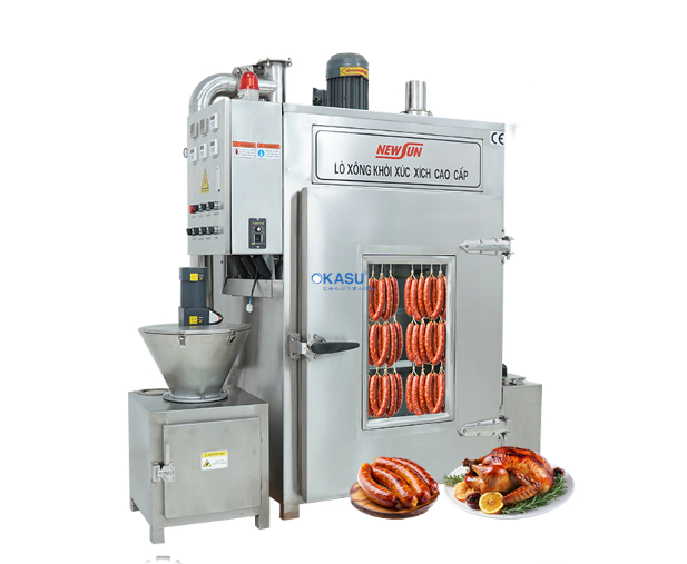 Lò xông khói thực phẩm 150kg/mẻ OKASU NS-YX-150