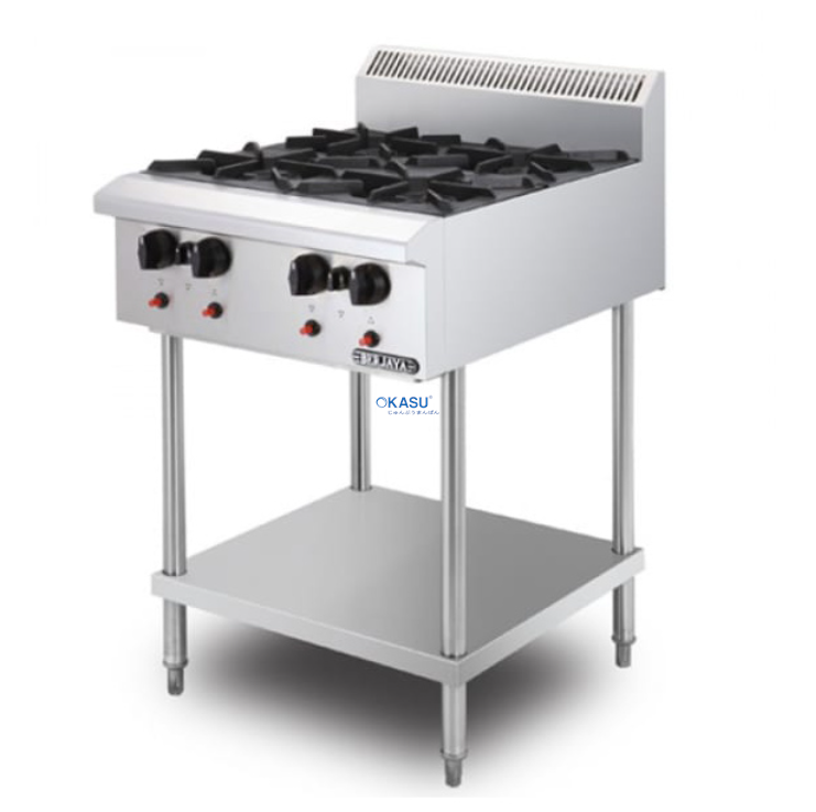 Bếp Âu 4 họng dùng gas Berjaya OB4FS 