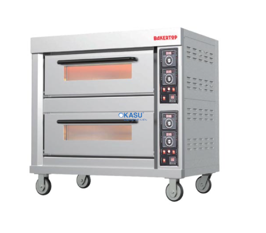 Lò nướng 2 tầng 4 khay BAKERTOP BKOE-2L-4TE 