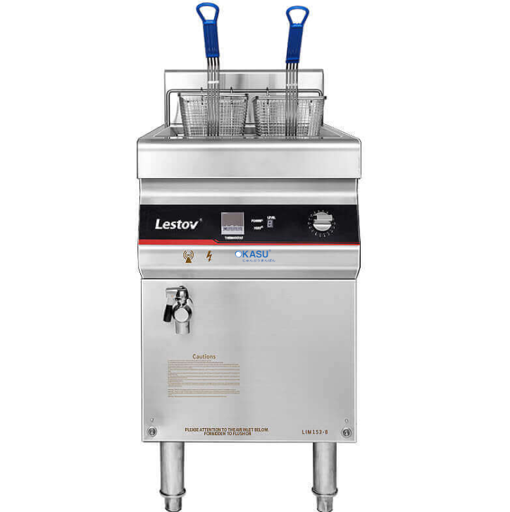 Bếp chiên cảm ứng hai giỏ 27L Lestov LT-ZLII-E108