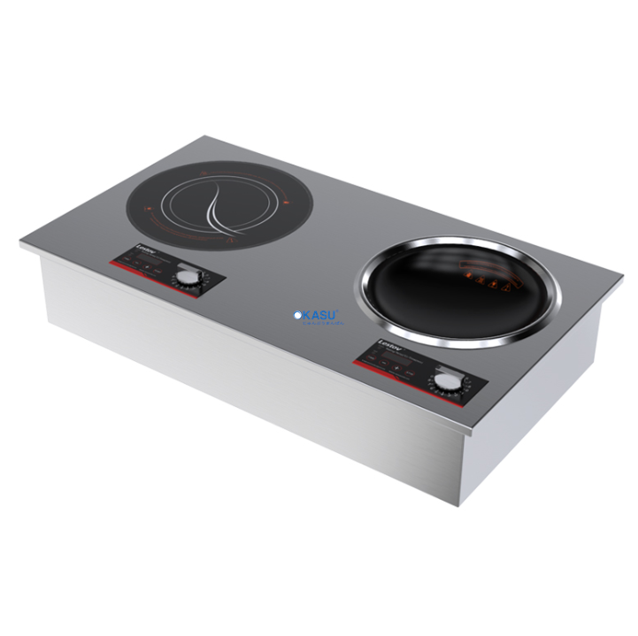 Bếp điện từ đặt trong nhà hàng 2 đầu đốt Lestov LT-QPM-QAM