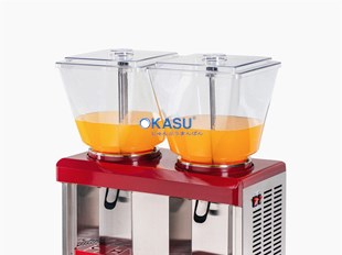 Máy làm lạnh nước trái cây Okasu OKS-LSJ25Lx2