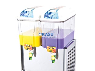 Máy làm lạnh nước trái cây Okasu OKS-LSJ12Lx2 