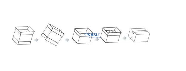 Máy dán băng keo thùng carton bán tự động Hualian DZF-5050A (có chức năng dán mặt trên và mặt dưới) - ảnh 2