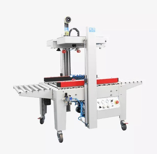 Máy dán thùng carton khí nén tự động Hualian FXJ-5050Q (Cơ chế khóa mới) - ảnh 1