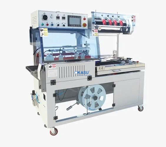 Máy đóng gói màng co chữ L (dán cạnh) dành cho sản phẩm nhỏ, có màn hình cảm ứng BSF-5640LG - ảnh 1