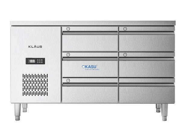 Bàn đông inox 6 ngăn kéo Klaus KDF-1.1-2W - ảnh 1