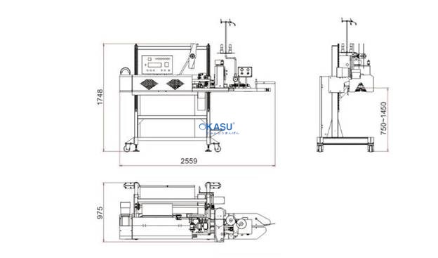 Máy đóng gói bao giấy công nghiệp kiểu khâu FBK-13DC - ảnh 3
