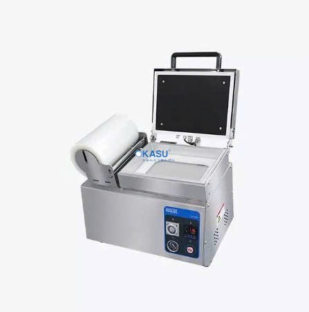 Máy đóng gói hút chân không và đóng kín khay định hình nhiệt HVT-240TS (Dòng để bàn, dùng cho khay đựng thịt) - ảnh 2