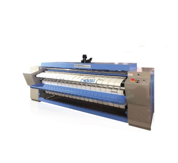 Máy là lô khăn ga đồ vải công nghiệp 1 lăn khổ 3,3m Cleantech TO-Y-3300IE/S/G - ảnh 1