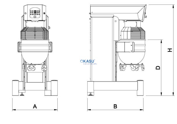 Máy trộn hành tinh POLIN KING 80 - ảnh 2