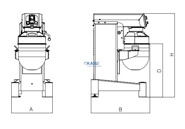 Máy trộn hành tinh POLIN KING 40 EVO - ảnh 2