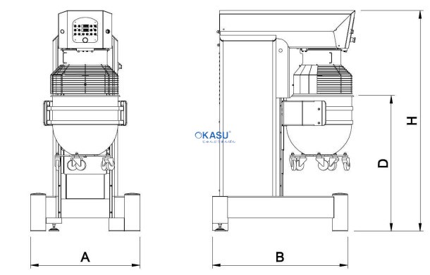Máy trộn hành tinh POLIN KING 100 - ảnh 2