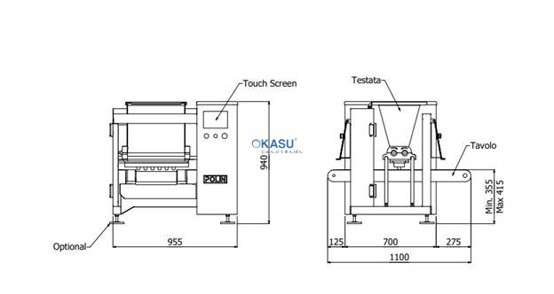 Máy tạo hình bánh Multidrop Junior POLIN JUNIOR 4046 - ảnh 2
