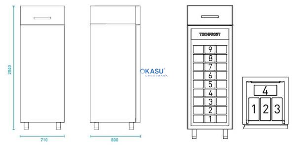Tủ cấp đông Techfrost EG32 plus - ảnh 2