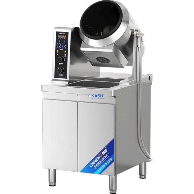 Máy xào mì lồng quay dạng tủ nút nhấn CHINENG CN-8130-DCCF-GS300-AJ - ảnh 1