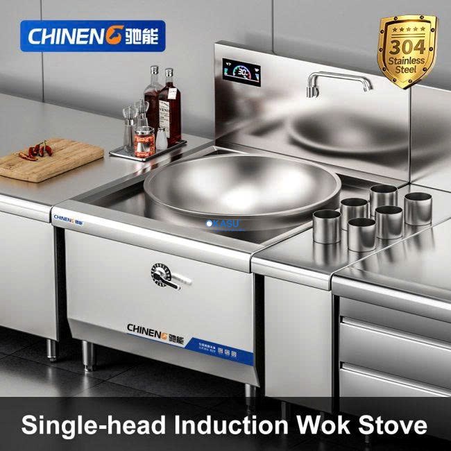 Bếp điện từ chảo wok đơn CHINENG CN-8001-B304-D600 - ảnh 1