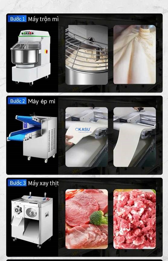 Máy làm sủi cảo tự động CHINENG CN-FSG-JZ-WX180 - ảnh 3