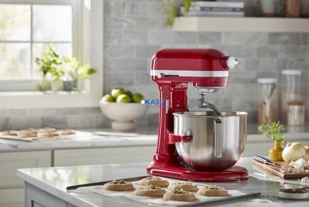 Máy Trộn Bột KitchenAid 7QT 6.9L Màu Đỏ – 220 Volt - ảnh 1
