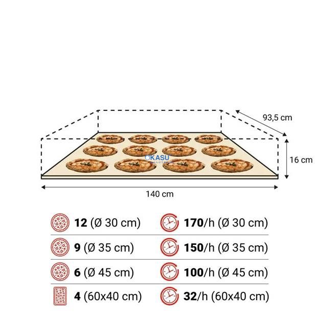 Lò Nướng Pizza Điện Moretti Forni SerieS S140E - ảnh 2