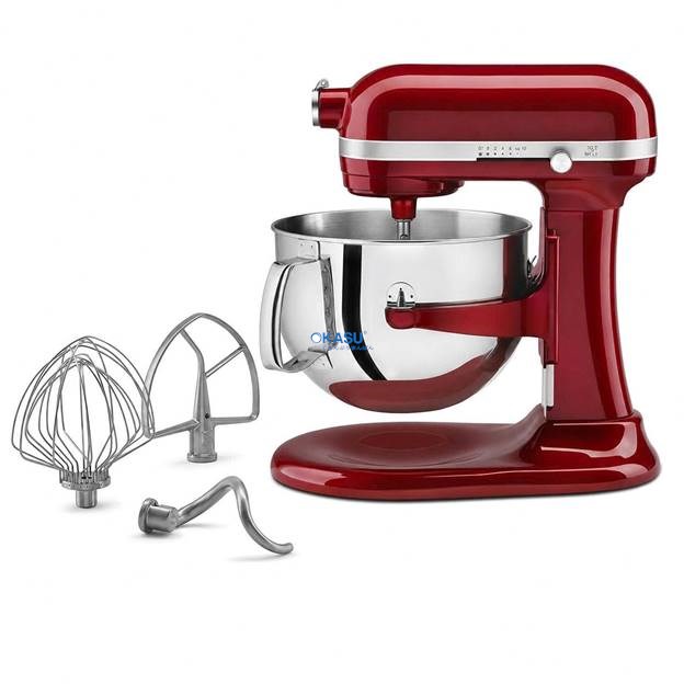 Máy Trộn Bột KitchenAid 7QT 6.9L Màu Đỏ – 220 Volt - ảnh 3