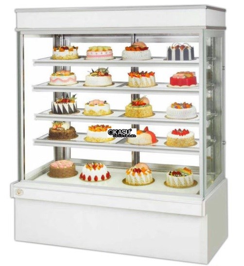 Tủ bánh kem dạng đứng 5 tầng OKASU OKS-120 (Đá trắng) - ảnh 1