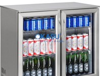 Tủ làm lạnh quầy bar mini 2 cánh kính OKASUSC-208FS