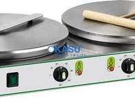Máy làm bánh Crepe 2 họng rán Fimar CRP2N