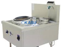 BẾP XÀO 1 HỌNG DÙNG GAS CÓ QUẠT THỔI + 1 NỒI NƯỚC EKWR11B
