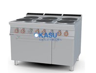 Bếp âu 6 bếp mặt tròn có lò nướng Lotus CF6-912ETV