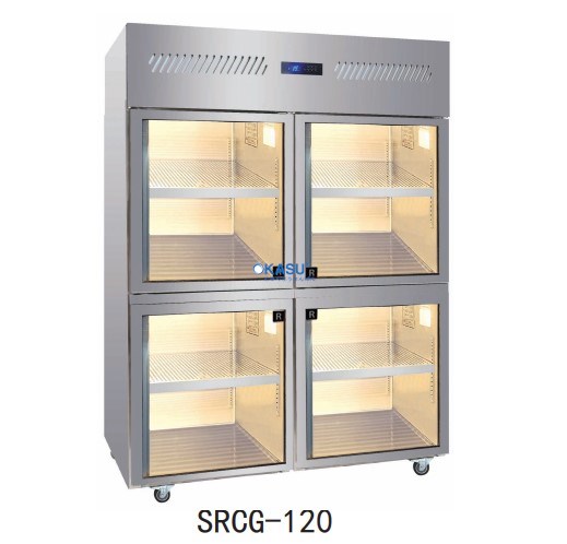 Tủ mát 4 cánh kính Hisakage SRCG-120