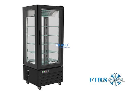 Tủ đông trưng bày 4 mặt kính Firscool G-LDC400