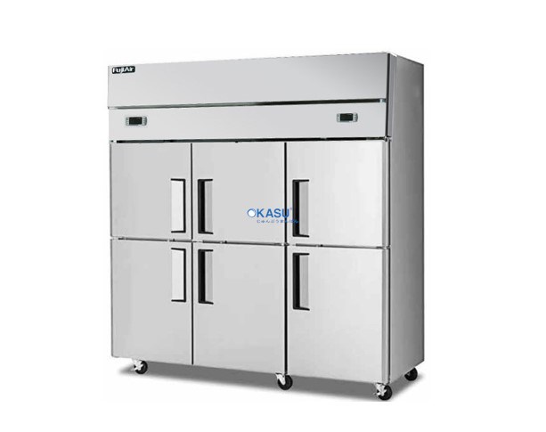 Tủ đông mát 6 cánh inox Fuji Air FFR65-6S