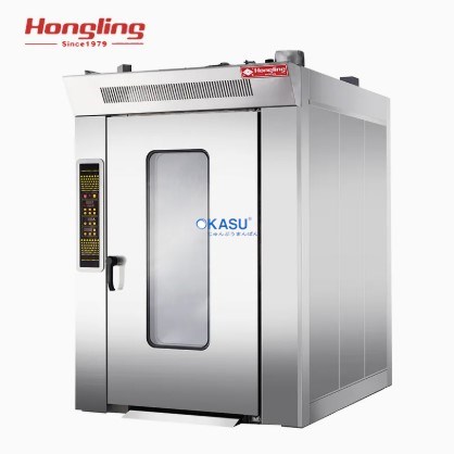 Lò nướng bánh mỳ xoay 12 khay dùng gas Hongling HX-12Q-01