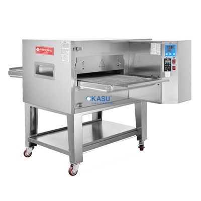 Lò nướng bánh pizza băng chuyền dùng gas Hongling PZG-14H