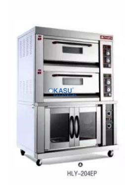 Lò nướng 2 tầng 4 khay dùng gas có ủ bột Hongling HLY-204EP