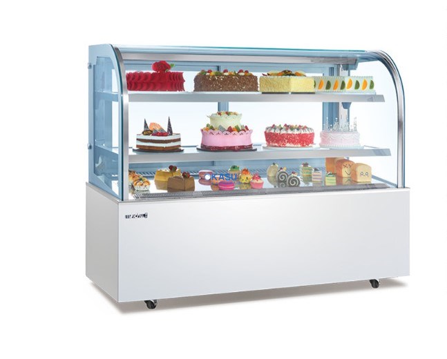 Tủ trưng bày bánh kính cong Meichu GC-12