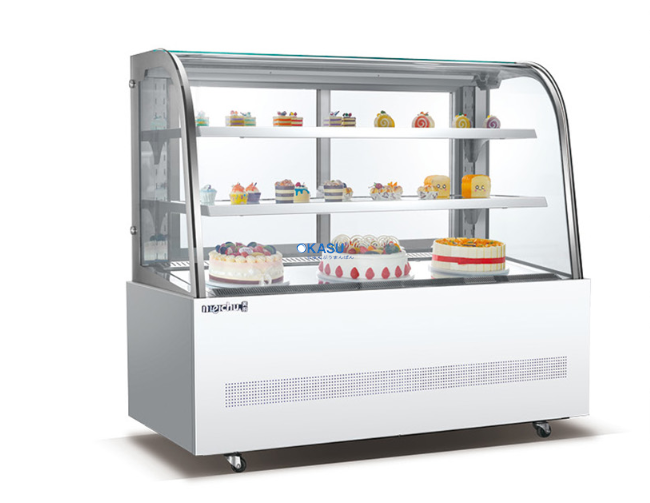 Tủ trưng bày bánh kính cong Meichu MK-12