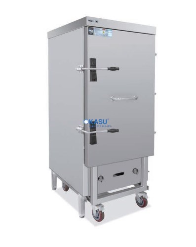Tủ Hấp Gas Có Xe Đẩy 48 Khay Meichu ZFG-ZFR48