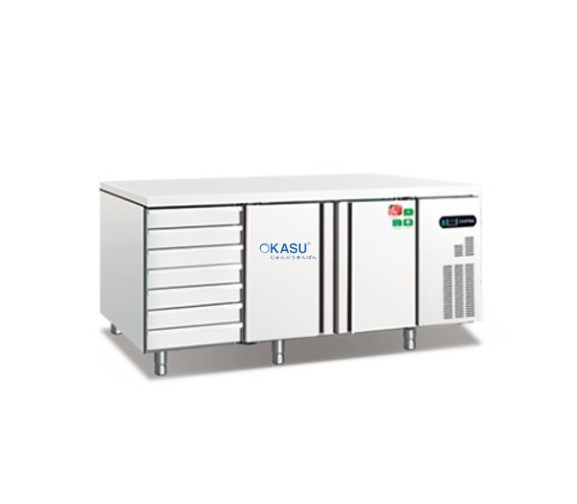 Bàn Mát Inox Có Hộc Kéo Coolmes AWR2025D7