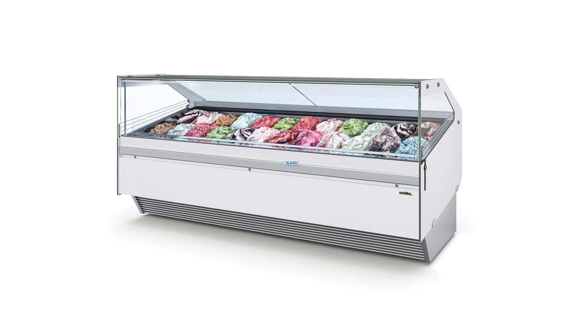 Tủ trưng bày kem gelato MX Flat