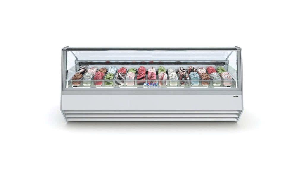 Tủ trưng bày kem gelato Prisma Vision New