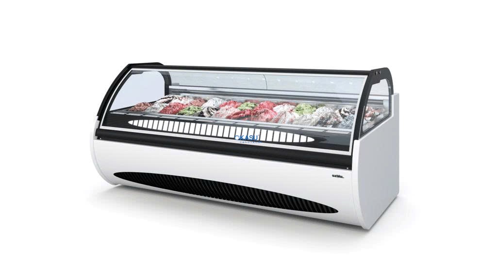 Tủ trưng bày kem gelato Troy Sport