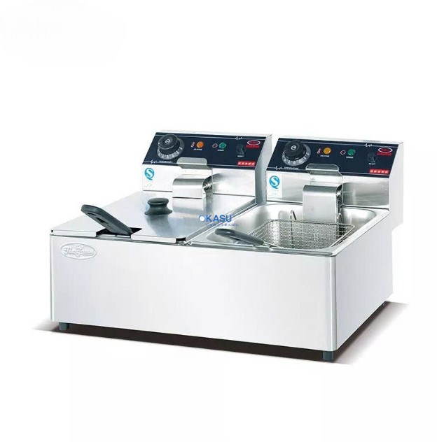 Bếp chiên nhúng điện 2 ngăn Kolner DF-6L-2