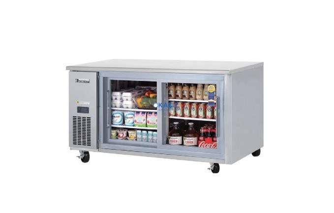 Bàn mát 2 cánh kính cửa trượt ngang Everest B150CH-2RROS-E