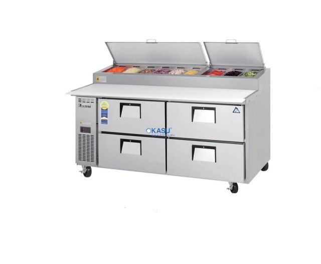 Bàn pizza 4 ngăn kéo Everest B180PS-4RROS-E