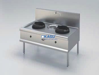 Bếp Á đôi có nồi soup dùng gas Rinnai DHG-0102/S